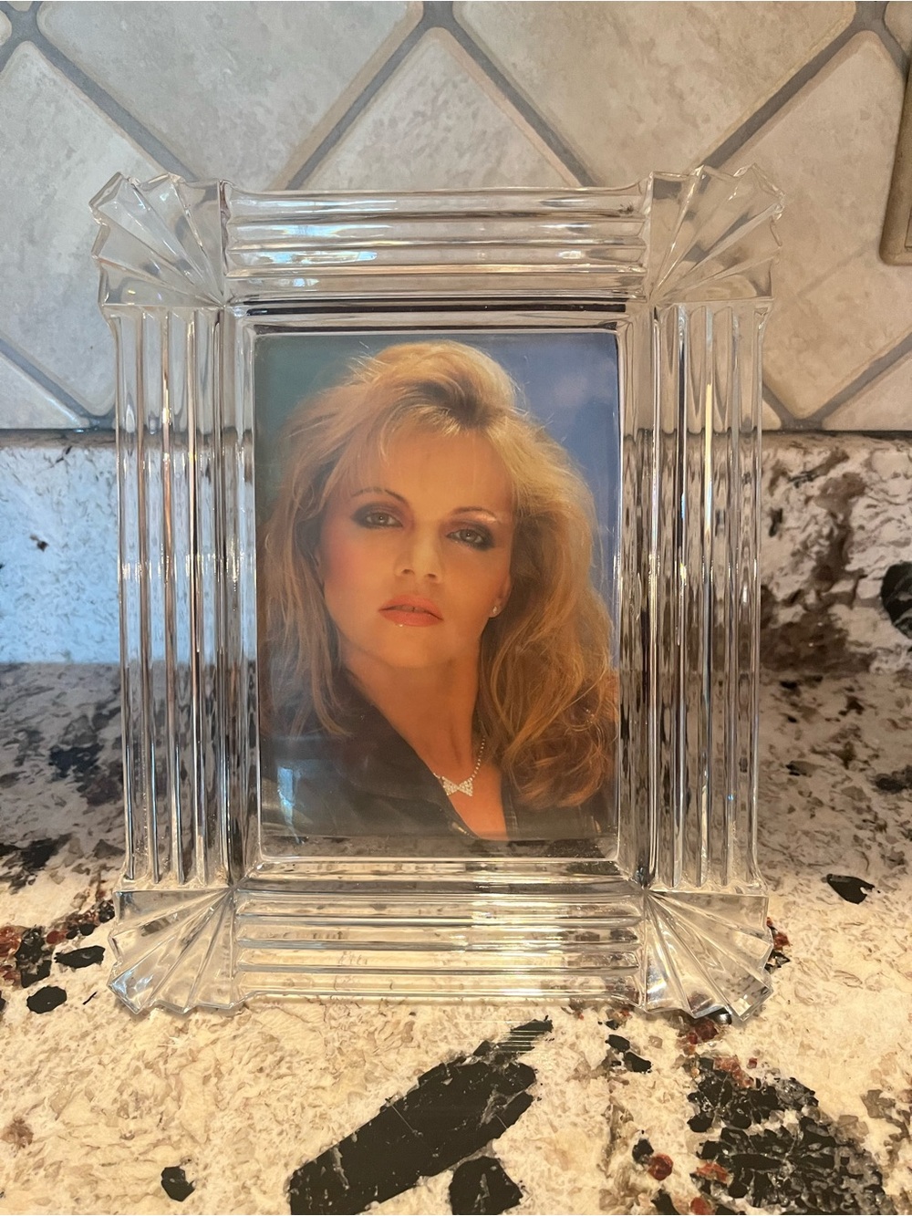 Crystal Clear Glass Picture Frame - Clear